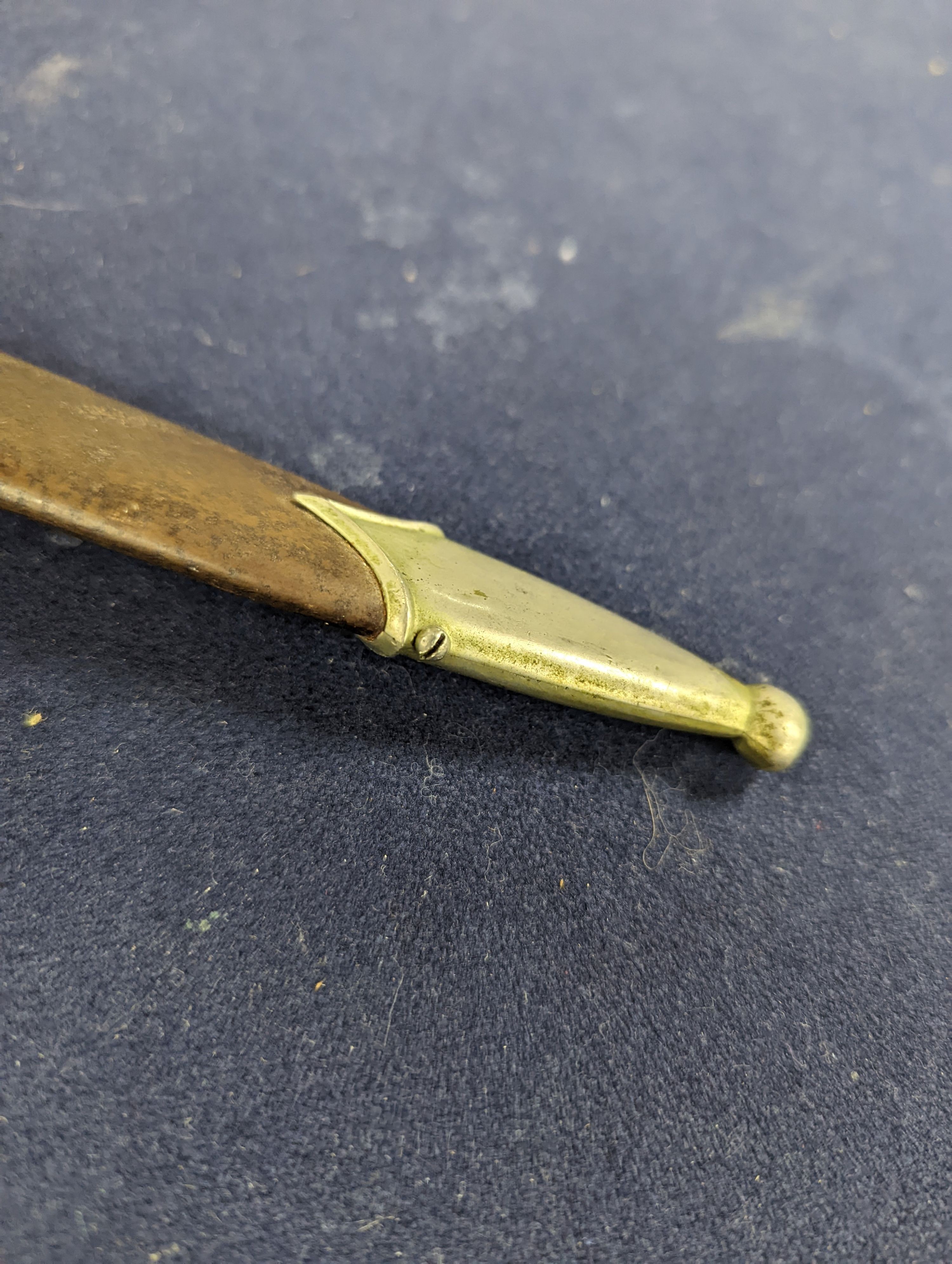 A Third Reich SA dagger within sheath, blade 22cm., and a bayonet within scabbard